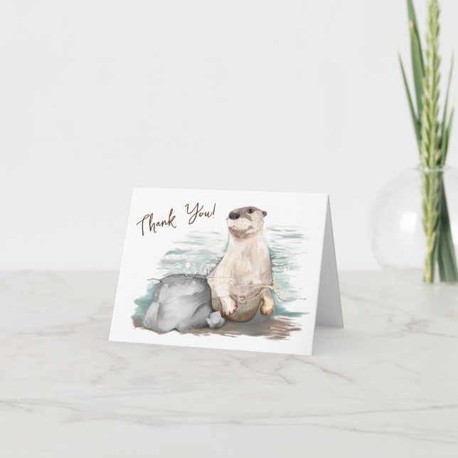 Otter Love -Thank You Cards (Front)