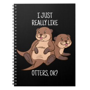 Otter Lover Women Sea Otter Gift for Men Otter Notebook