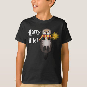 Otter Magic Wizard Funny Otter Harry T-Shirt