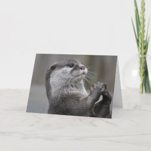 Otter Mastermind Greeting Card