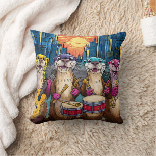 Otter Musicians Cushion