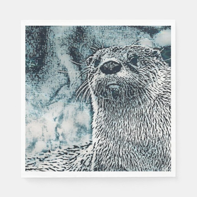 Otter Napkin (Front)