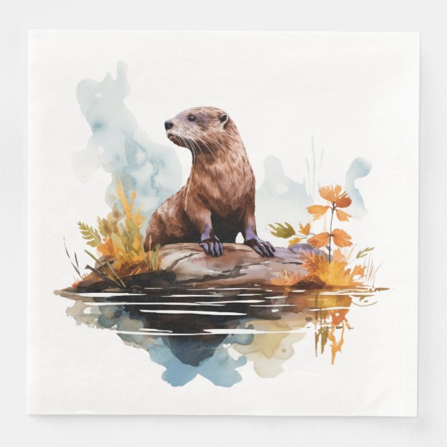 Otter Napkin (Front)