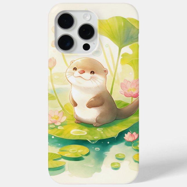 Otter on a Lily Pad Case-Mate iPhone Case (Back)