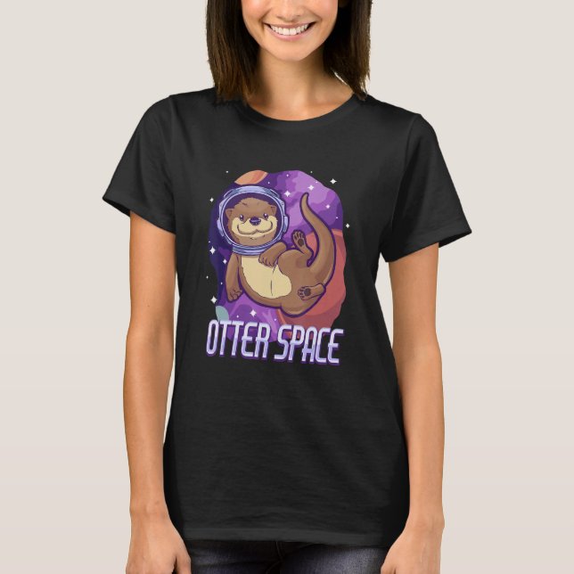 Otter   Otter Space Otter T-Shirt (Front)