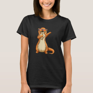 Otter Otter With Sunglasses Dabbing Kids Dance T-Shirt