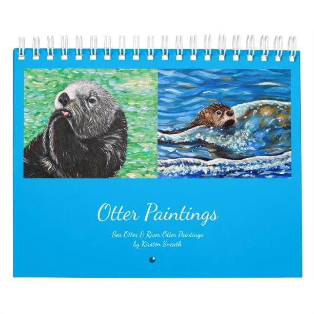 Otter Paintings Calendar (Cover)