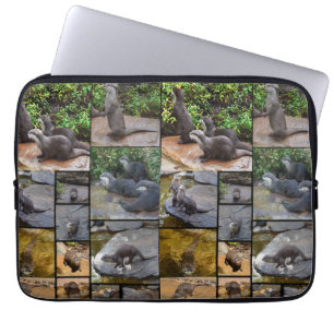 Otter Photo Collage, Laptop Sleeve
