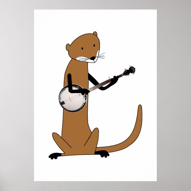 Otter Playing the Banjo Poster (Front)