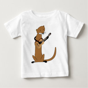 Otter Playing the Guitar Baby T-Shirt