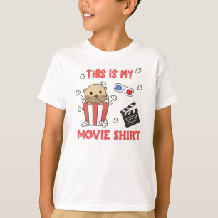 Otter Popcorn Movies Coin Evening Movies Looking T-Shirt