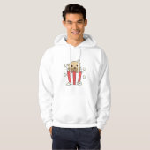 Otter Popcorn Time Funny Animals In Fast Food Hoodie (Front Full)