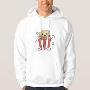 Otter Popcorn Time Funny Animals In Fast Food Hoodie