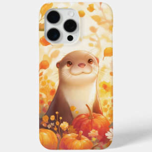 Otter Pumpkin Patch iPhone 15 Pro Max Case