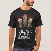 Otter Reindeer Deer Christmas Xmas Gift Present
