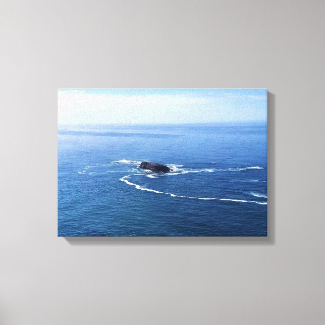 Otter Rock, Cape Foulweather, Newport, Oregon Canvas Print (Front)