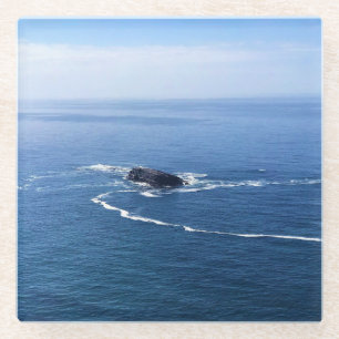 Otter Rock, Cape Foulweather, Newport, Oregon Glass Coaster