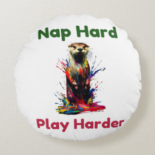 Otter Round Cushion