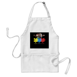 Otter Sloth Support Educate Advocate Autism Standard Apron