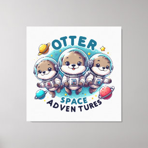 Otter Space Adventures Canvas Print