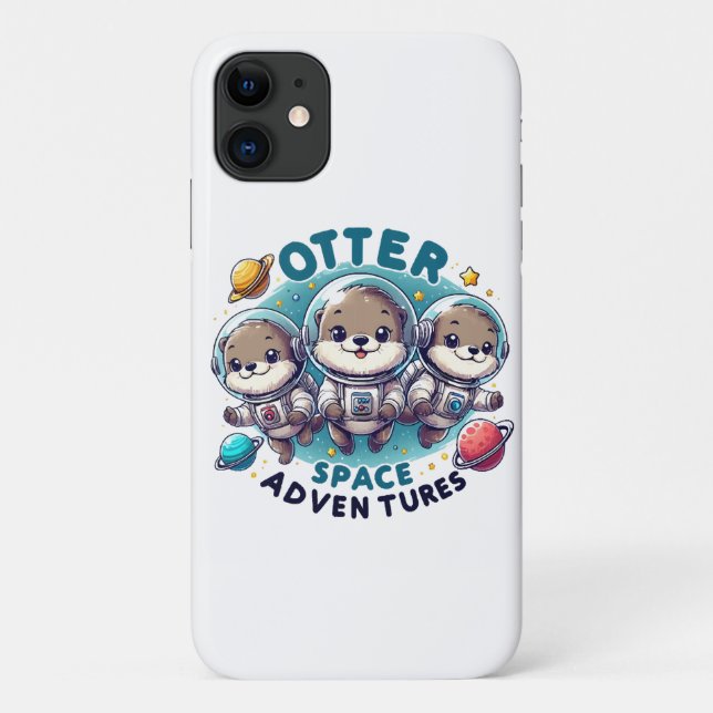 Otter Space Adventures Case-Mate iPhone Case (Back)