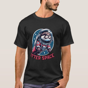 Otter Space Galaxy Astronaut T-Shirt