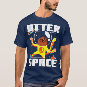 Otter Space Musteline Science Space Fan 1543 T-Shirt