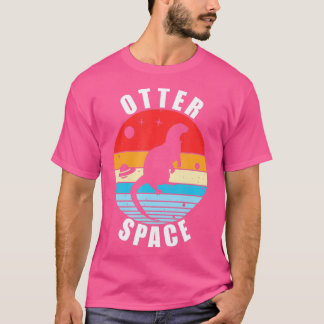 Otter Space Vintage Funny Sea Otter Space  T-Shirt