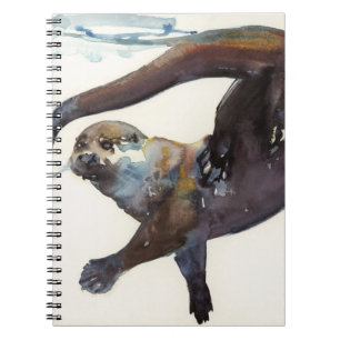 Otter Study II -'Talisker' Spiral Notebook