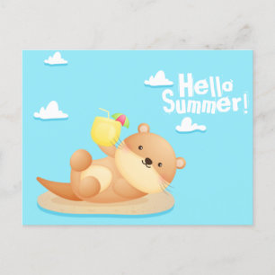 Otter Summer Postcard