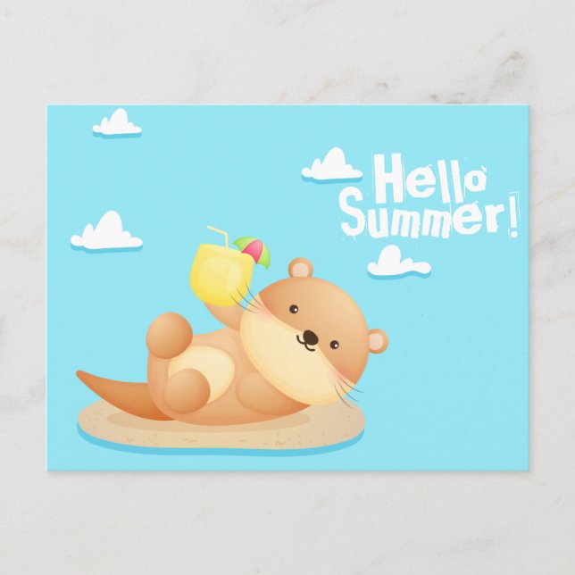 Otter Summer Postcard (Front)