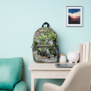 Otter Triplets, Printed Backpack