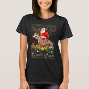 Otter Ugly Santa Riding Otter Christmas T-Shirt