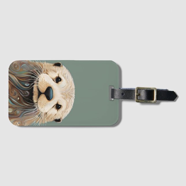 Otter Wildlife  Luggage Tag (Front Horizontal)