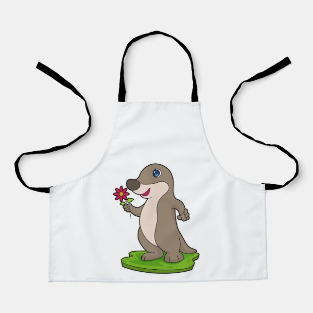 Otter with Flower Apron (Front)
