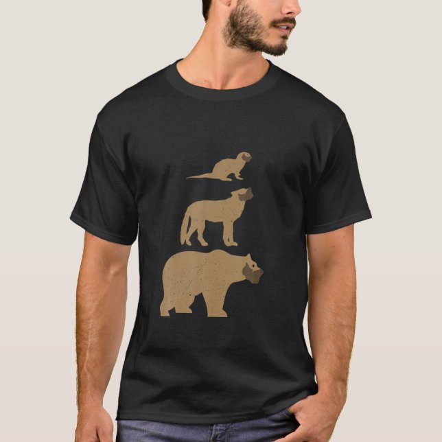 Otter Wolf Bear Gay Slang LGBT Pride T-Shirt (Front)