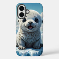 Otterbox baby seal pup sitting on a iceberg