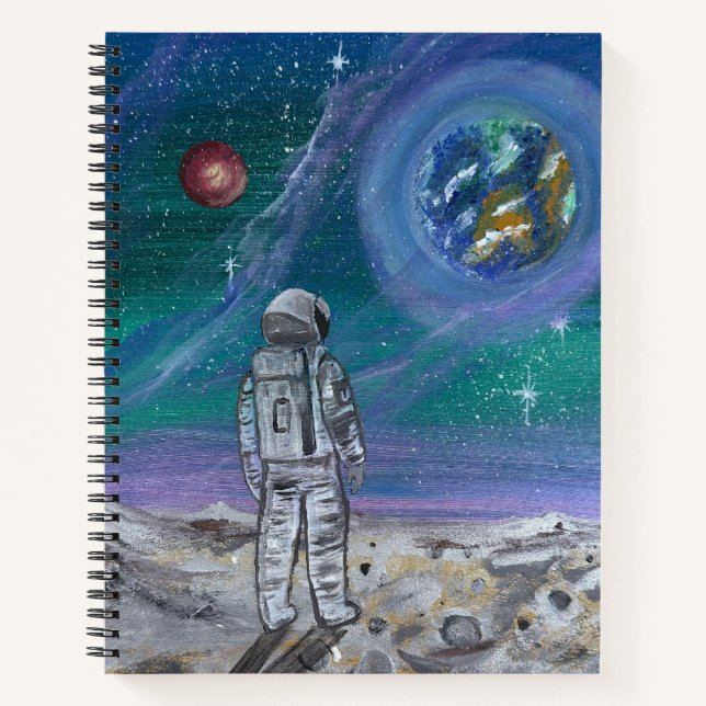 Otterbox Case-Handmade artwork- Earth view  Notebook (Front)