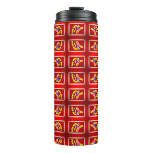 Otterbox Case PIPES DESIGN COLOR RED PLUS STRIPES  Thermal Tumbler