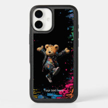 OtterBox: Vibrant Graffiti Style Teddy Bear Art