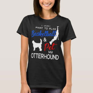 Otterhound Funny Basketball Dog Owner Xmas T-Shirt