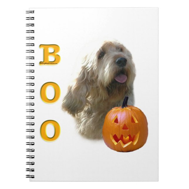 Otterhound Halloween BOO Spiral Notebook (Front)