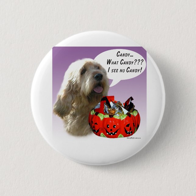 Otterhound Halloween Candy 6 Cm Round Badge (Front)