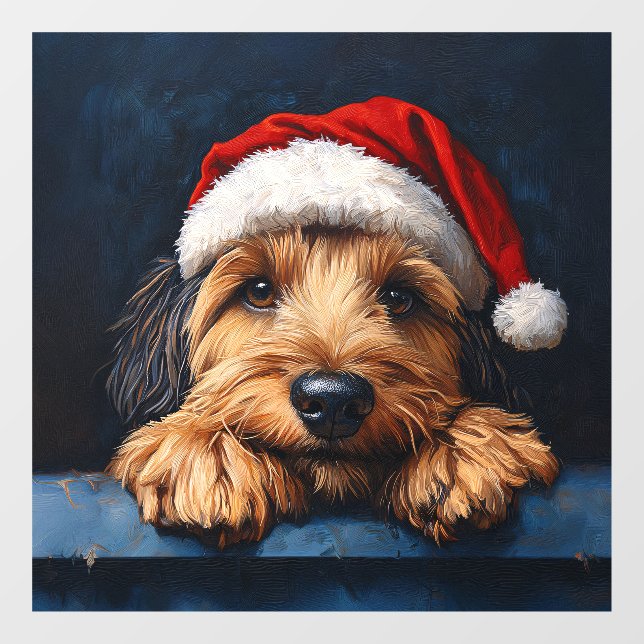 Otterhound In A Santa Hat (Sheet)