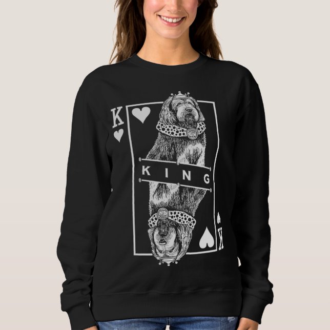 Otterhound King Of Hearts  Dog  Pop Sweatshirt (Front)