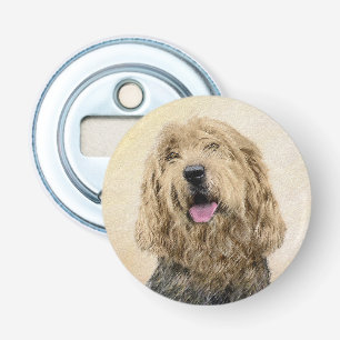 Otterhound Painting - Cute Original Dog Art Bottle Opener