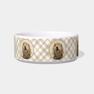 Otterhound Painting - Cute Original Dog Art Bowl