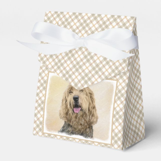 Otterhound Painting - Cute Original Dog Art Favour Box (Front Side)