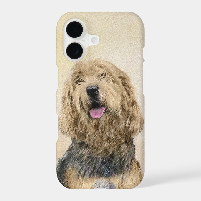 Otterhound Painting - Cute Original Dog Art iPhone Case (Back)