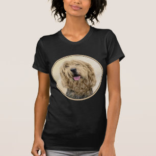 Otterhound Painting - Cute Original Dog Art T-Shirt